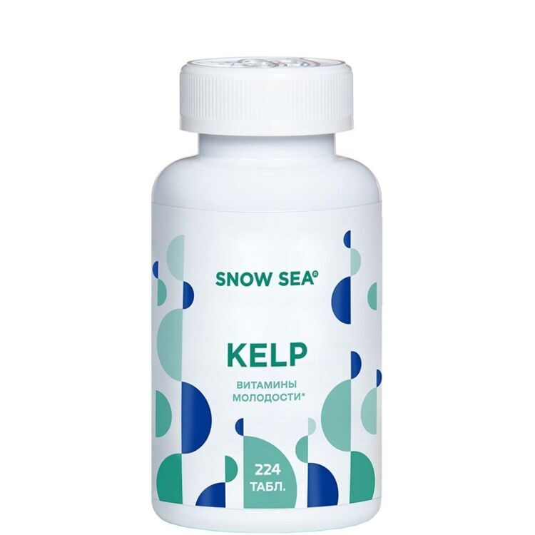 KELP ламинария и фукус в таблетках для молодости и долголетия, 224 табл.