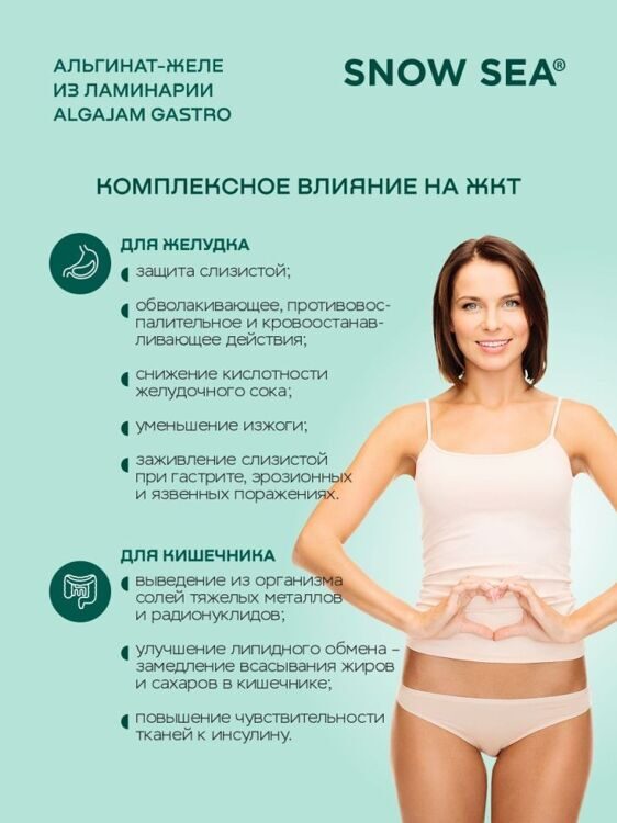 Альгинат-желе из арктической ламинарии с черникой  для ЖКТ , 500 г