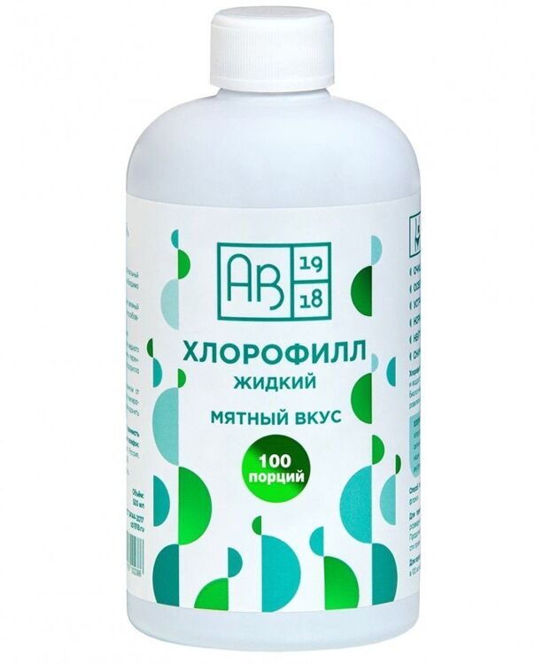 Хлорофилл жидкий со вкусом мяты , 500 мл