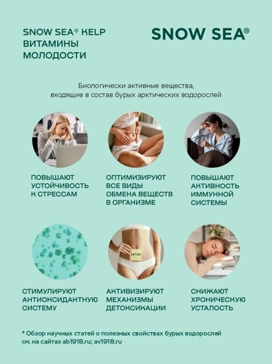 KELP ламинария и фукус в таблетках для молодости и долголетия, 224 табл.